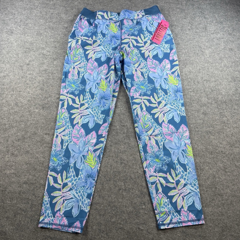 Lilly Pulitzer Run Around Pant Womens Small Spf 50 Colorful Preppy Casual New!